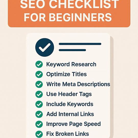 SEO Checklist for Beginners